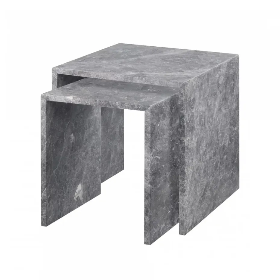 Mesa auxiliar Varu 2 piezas, Tundra gray