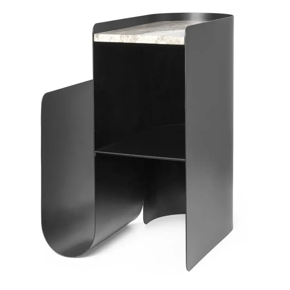 Mesa auxiliar Vault 40,2x33,4x50 cm, Black