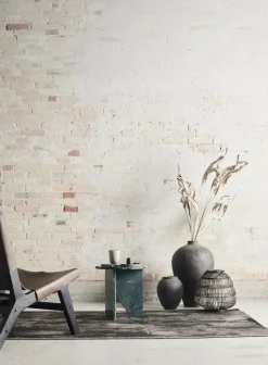 Mesa auxiliar Verde Ø40 cm, Mármol verde