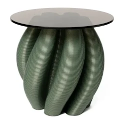 Mesa auxiliar Water lily Ø50 cm, Olive