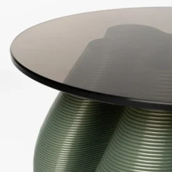 Mesa auxiliar Water lily Ø50 cm, Olive