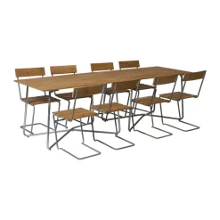 Mesa B25A, Teca-estructura galvanizada en caliente