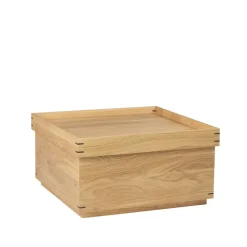 Mesa bandeja Japanese 68x68 cm, Dark oak, large