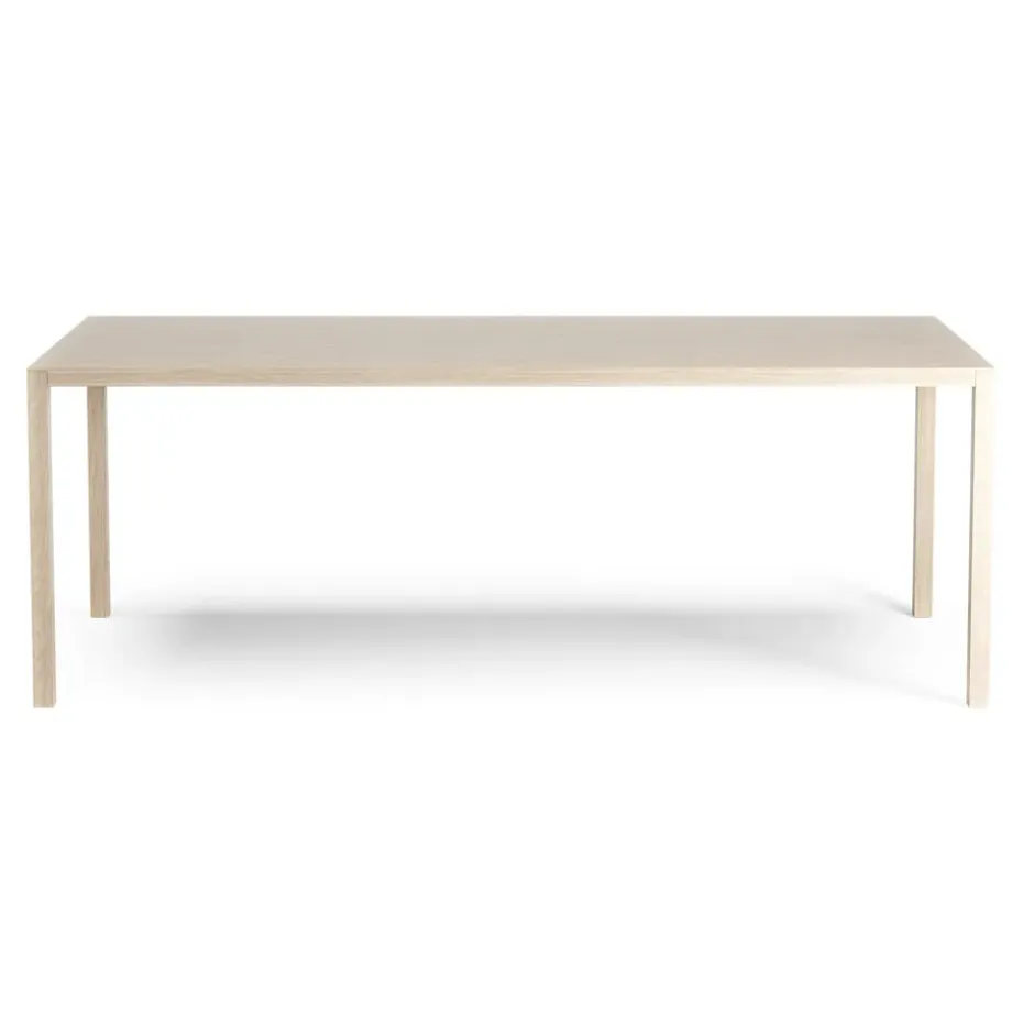 Mesa Bespoke 90x200 cm, roble pigmentado blanco