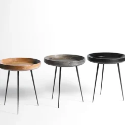 Mesa Bowl Large, mango sirka grey, base negra