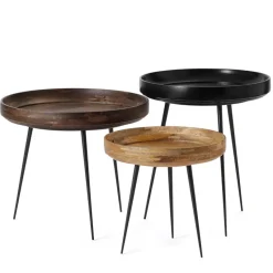 Mesa Bowl medium, mango natur, base negra