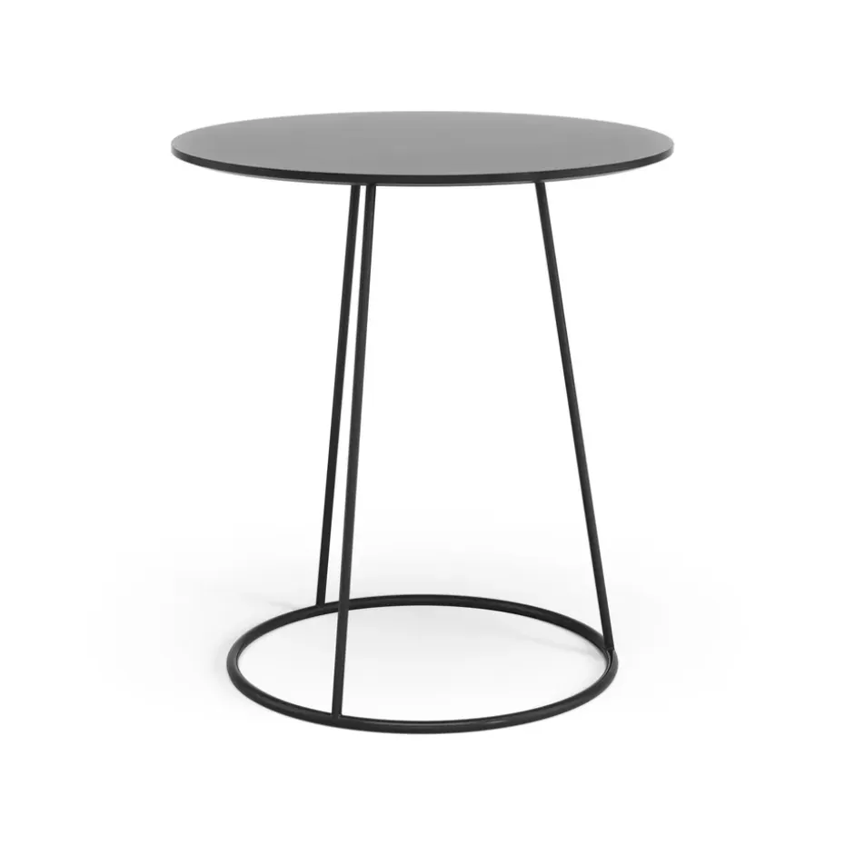 Mesa Breeze tablero liso Ø46 cm, negro