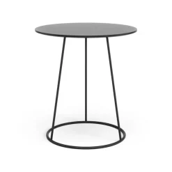 Mesa Breeze tablero liso Ø46 cm, negro