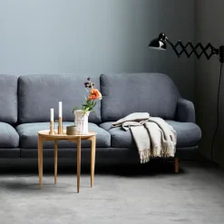 Mesa con bandeja Foldable Ø 45 cm, Roble