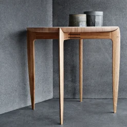 Mesa con bandeja Foldable Ø 45 cm, Roble