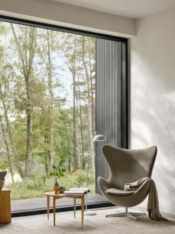 Mesa con bandeja Foldable Ø60 cm, Oiled oak