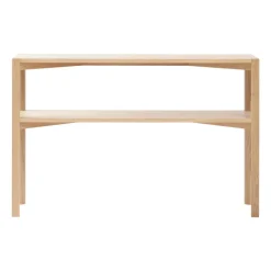 Mesa consola Anton 35x125 cm, Roble pigmentado blanco