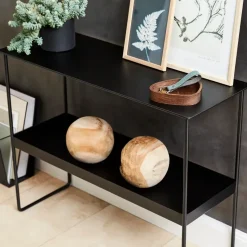 Mesa consola Console Bull 2 pisos, Black