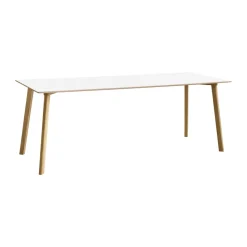 Mesa CPH210 Deux 2.0, 75x200 cm, Pearl white-roble lacado