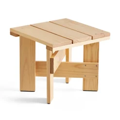 Mesa Crate Low Table 45x45x40 cm pino lacado, Pino lacado con barniz al agua