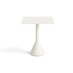 Mesa cuadrada de café 65x65 cm Palissade Cone, Cream white
