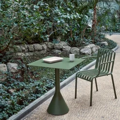Mesa cuadrada de café 65x65 cm Palissade Cone, Olive