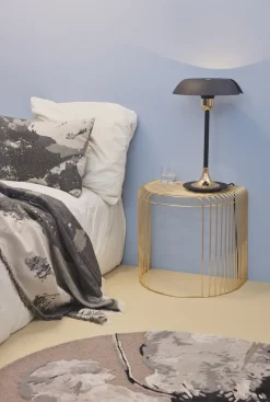 Mesa Curva 45 cm, Dorado