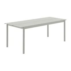 Mesa de acero Linear steel table 200 cm, Grey
