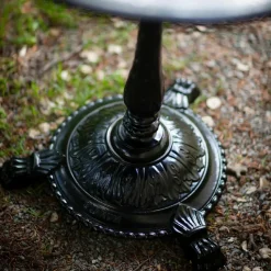 Mesa de café Classic, Mármol blanco, soporte de aluminio en bruto