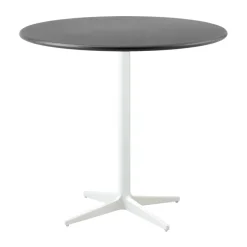 Mesa de café Drop Ø80 cm, Lava grey-white