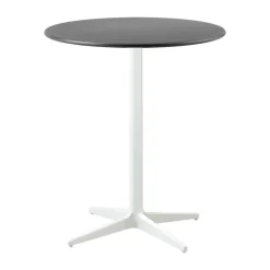 Mesa de café Drop Ø60 cm, Lava grey-white