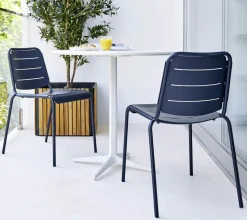 Mesa de café Drop Ø80 cm, White-white