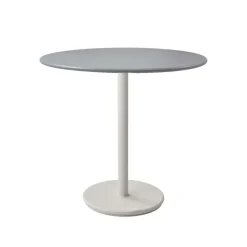 Mesa de café Go Ø80 cm, Light grey-white