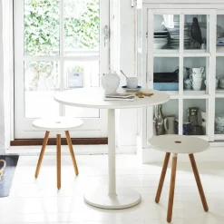 Mesa de café Go Ø80 cm, Light grey-white