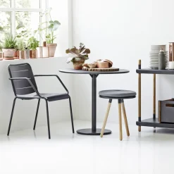 Mesa de café Go Ø80 cm, Light grey-white