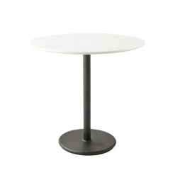 Mesa de café Go Ø80 cm, White-lava grey