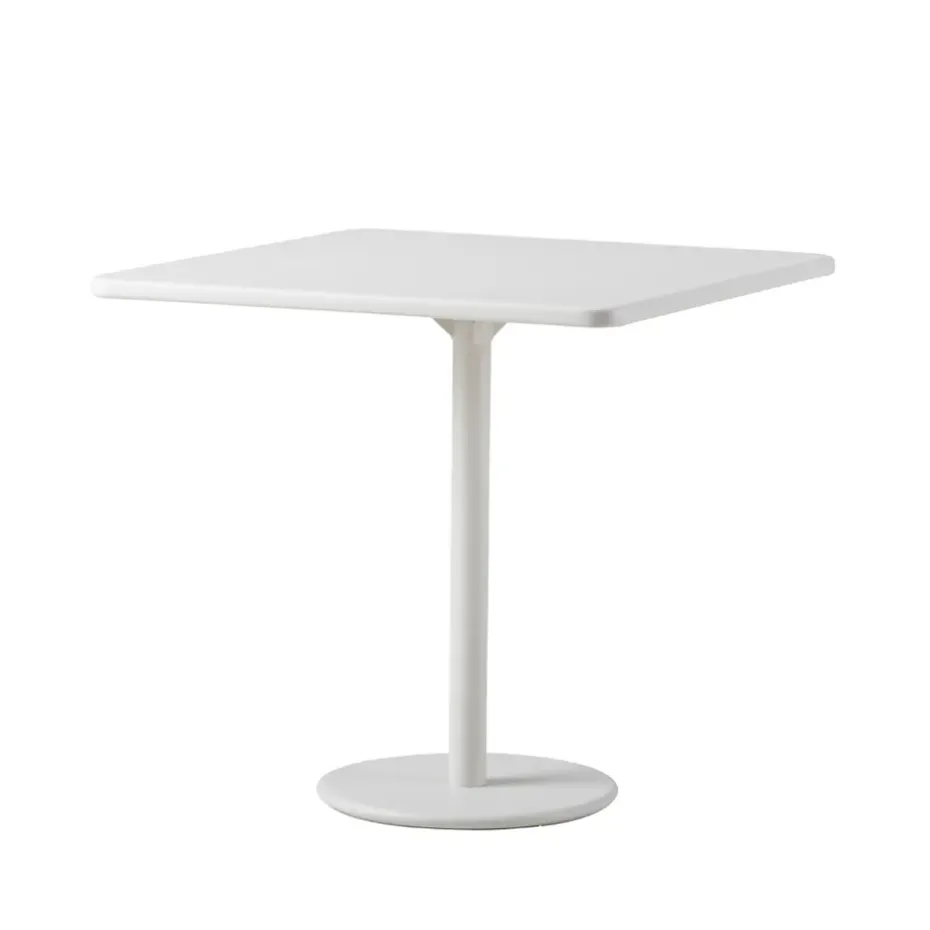 Mesa de café Go 75x75 cm, White-white