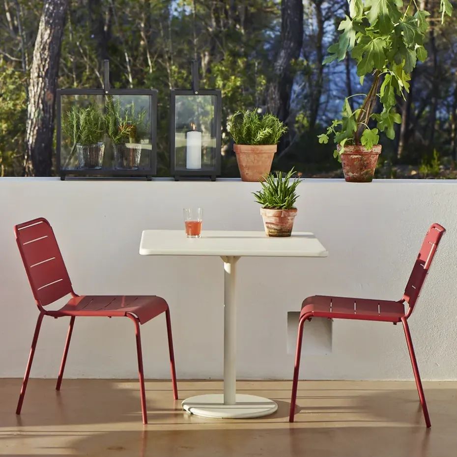 Mesa de café Go 75x75 cm, White-white