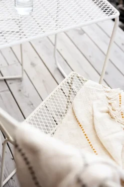 Mesa de café Haru, Pearl white, 54x61 cm