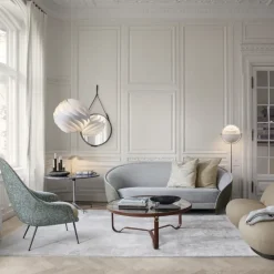 Mesa de centro Adnet Ø100 cm, Tan