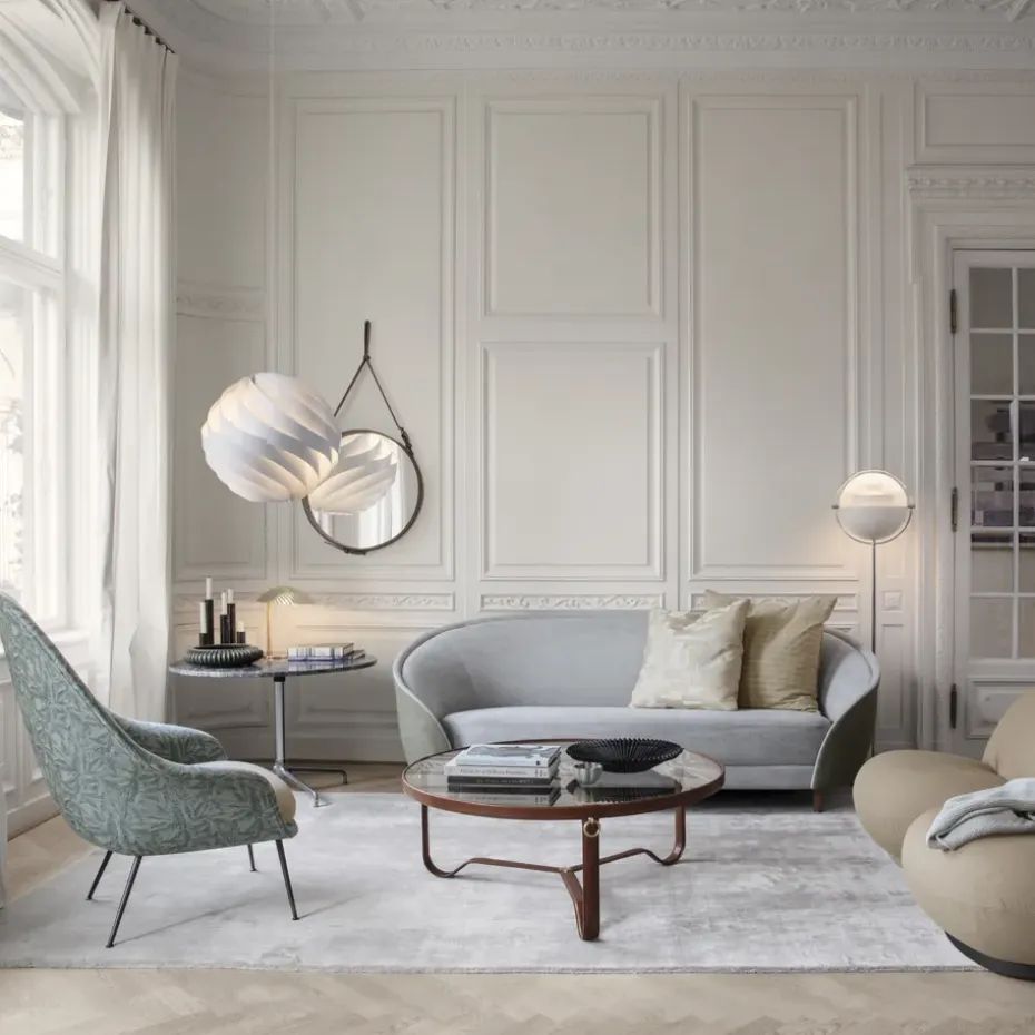 Mesa de centro Adnet Ø100 cm, Tan