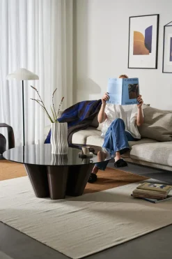 Mesa de centro Anemone Ø110 cm, Chocolate