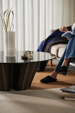 Mesa de centro Anemone Ø110 cm, Chocolate