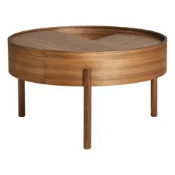 Mesa de centro Arc Ø66 cm, Nogal