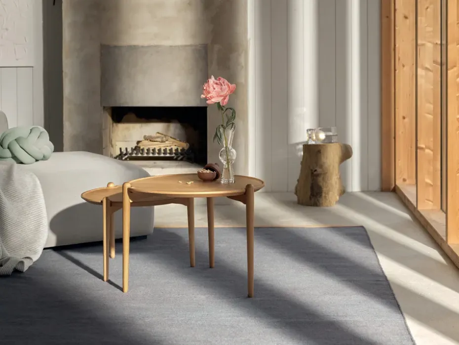 Mesa de centro Aria, Roble, Ø50x37 cm