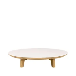 Mesa de centro Aspect, Travertin-teak