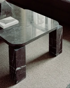 Mesa de centro Atlas 60x60 cm, Mármol negro Costa