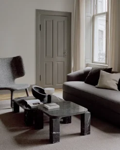 Mesa de centro Atlas 60x60 cm, Mármol negro Costa