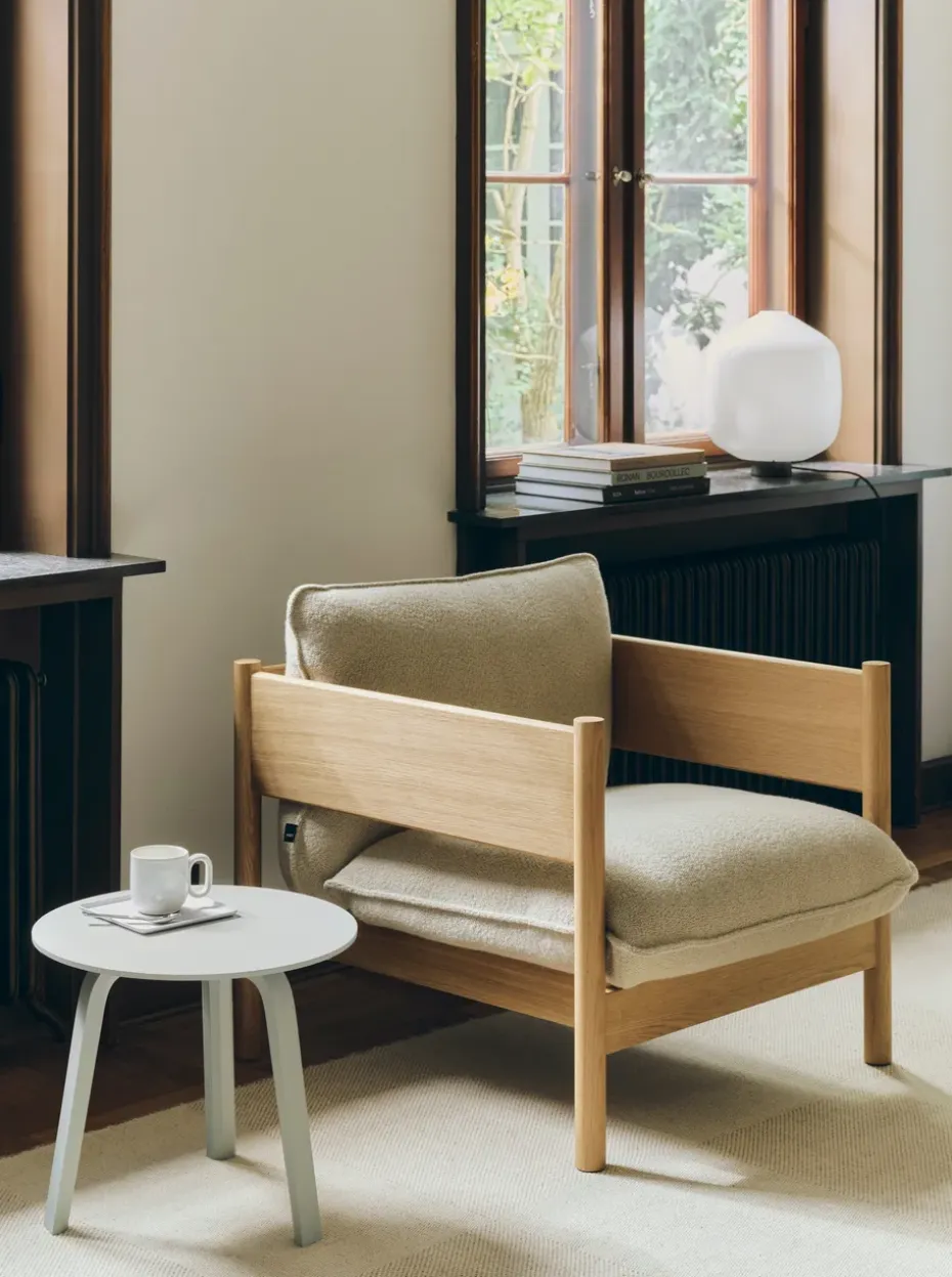 Mesa de centro Bella, Eucalyptus water, Ø45 × 39 cm