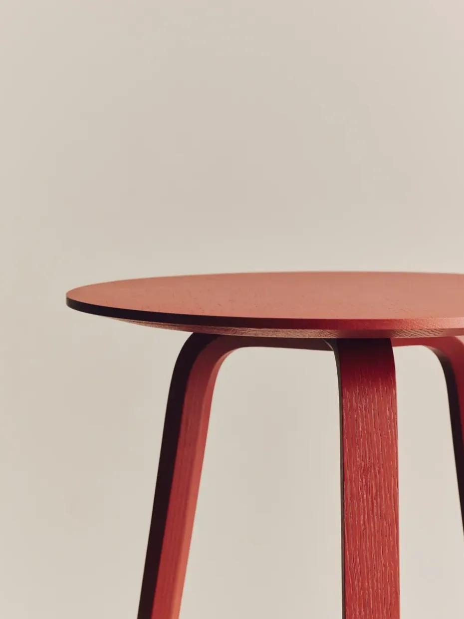 Mesa de centro Bella, Tile red, Ø45×39 cm