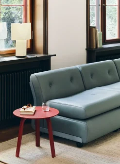 Mesa de centro Bella, Tile red, Ø45×39 cm