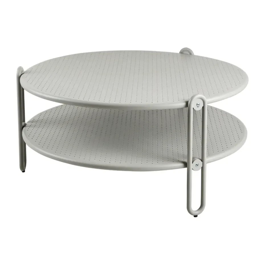 Mesa de centro Blixt, Light grey Ø85 cm