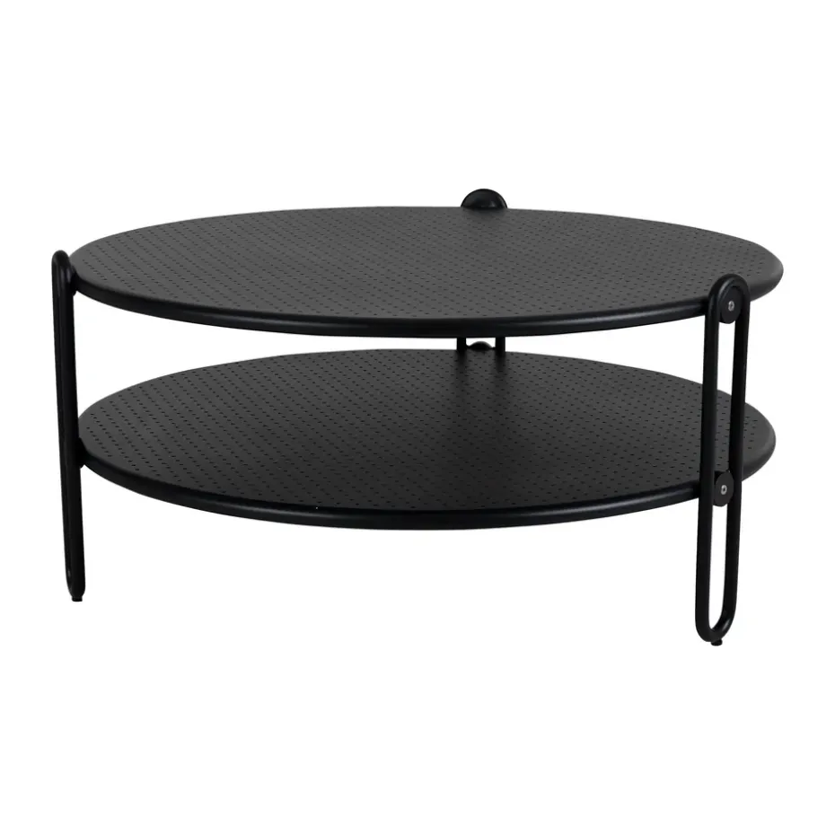 Mesa de centro Blixt, Negro Ø85 cm