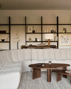 Mesa de centro Boomerang, Teak, 126x74 cm