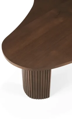 Mesa de centro Boomerang, Teak, 126x74 cm